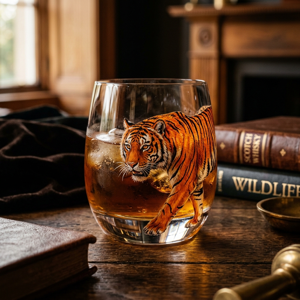 Bombay Sapphire Tiger Glassware